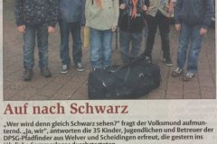 Zeitungsartikel Abfahrt vom 31.07.2011